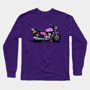 70s Classic Suzi 750 Liquid Cooled by MotorManiac Long Sleeve T-Shirt